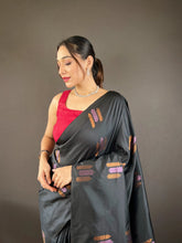 Pattu Base Soft Fabric Copper Weaving Saree